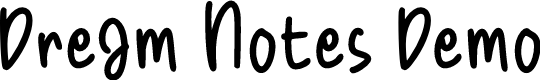 Dream Notes Demo