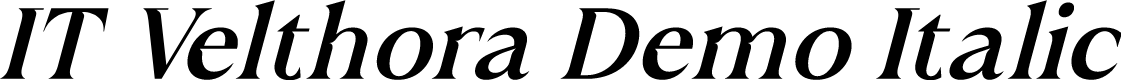 IT Velthora Demo Italic