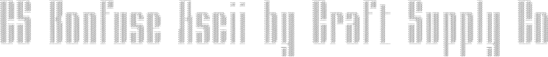 CS Bonfuse Ascii Regular Demo