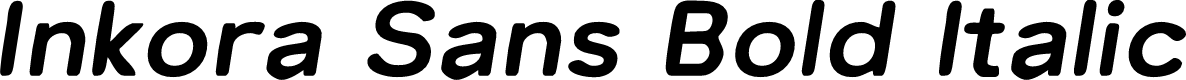 Inkora Sans Demo Bold Italic