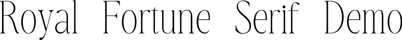 Royal Fortune Serif Demo