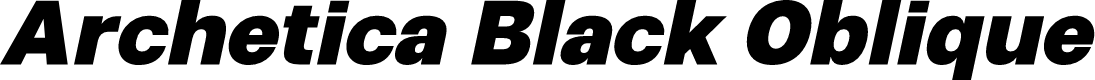 Archetica Black Oblique