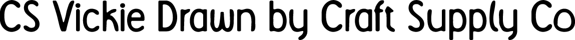 CSVickieDrawn-Regular Demo