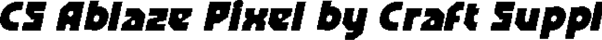CS Ablaze Pixel Regular Demo