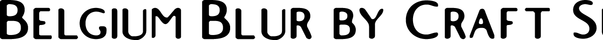 BelgiumBlur-Regular Demo