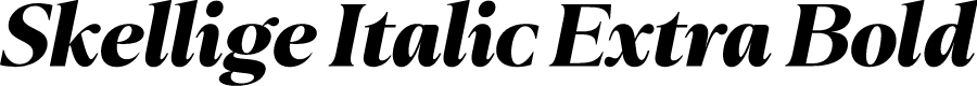 Skellige Italic Extra Bold