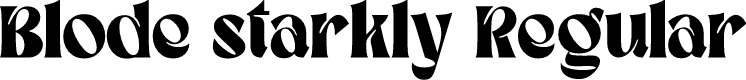 Blode starkly Regular