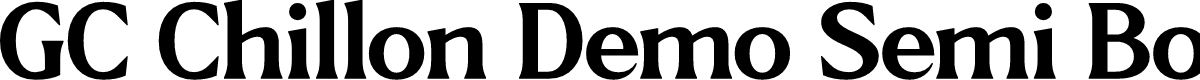 GC Chillon Demo Semi Bold Text