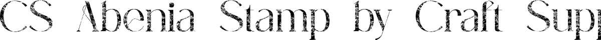 CSAbeniaStamp-Regular Demo