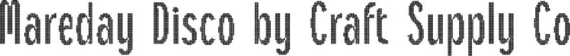 MaredayDisco-Regular Demo
