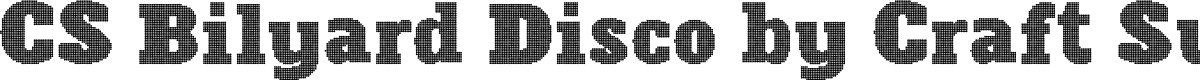 CSBilyardDisco-Regular Demo