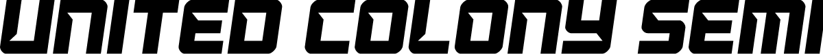 United Colony Semi-Italic