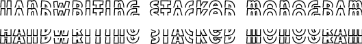 Handwriting Stacked Monogram