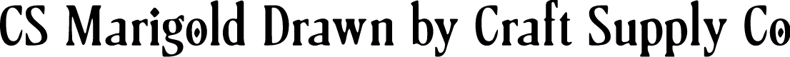 CSMarigoldDrawn-Regular Demo