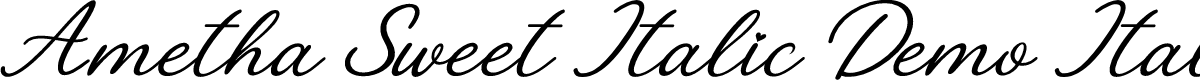Ametha Sweet Italic Demo Italic