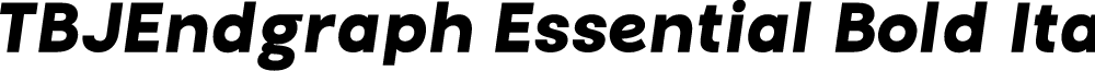 TBJEndgraph Essential Bold Ita