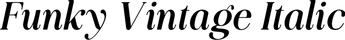 Funky Vintage Italic