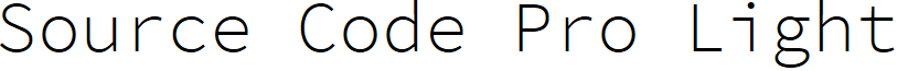 Source Code Pro Light
