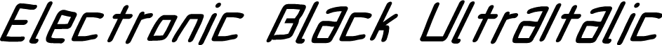 Electronic Black UltraItalic