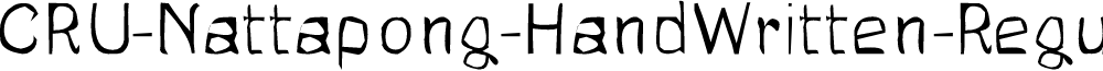 CRU-Nattapong-HandWritten-Regul