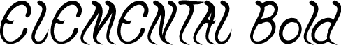 ELEMENTAL Bold