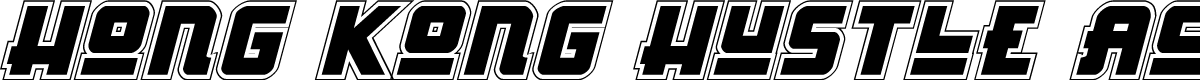 Hong Kong Hustle Academy Italic Italic