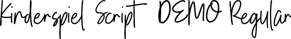 Kinderspiel Script DEMO Regular