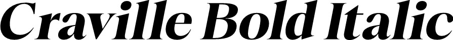 Craville Bold Italic