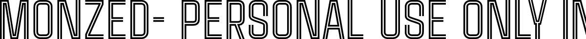 Monzed- Personal Use Only Inline