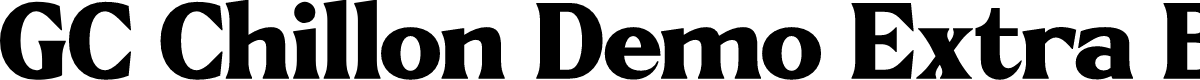 GC Chillon Demo Extra Bold Text