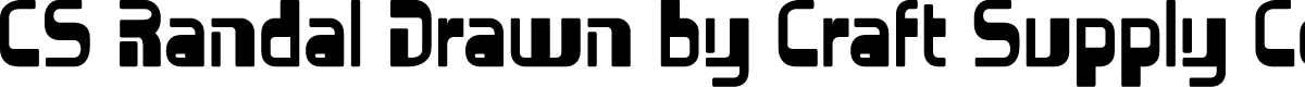 CSRandalDrawn-Regular Demo