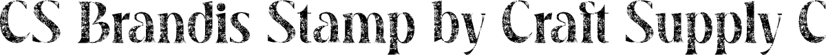 CSBrandisStamp-Regular Demo