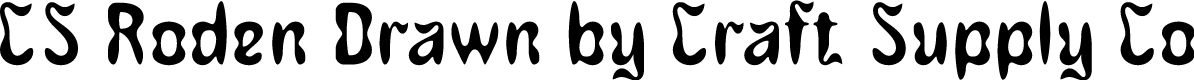 CSRodenDrawn-Regular Demo