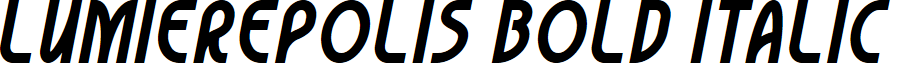 Lumierepolis Bold Italic