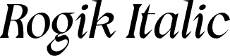 Rogik Italic