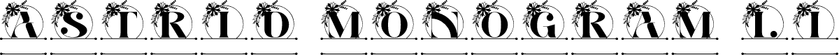 Astrid Monogram Line