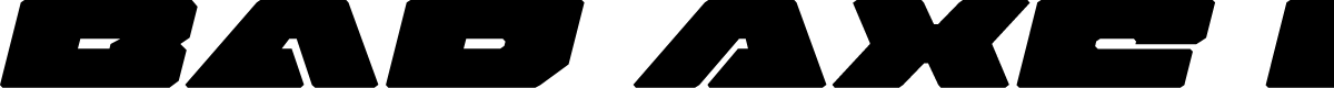 Bad Axe Expanded Italic