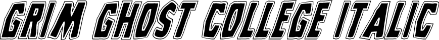 Grim Ghost College Italic
