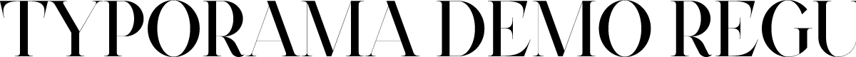 Typorama Demo Regular