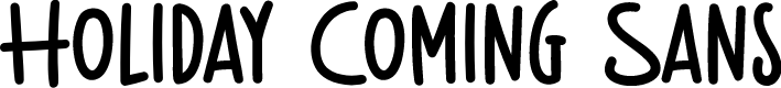 Holiday Coming Sans