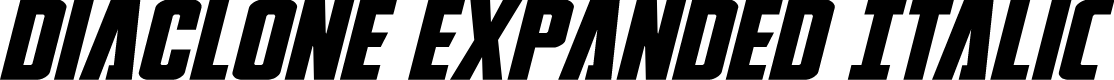 DiaClone Expanded Italic