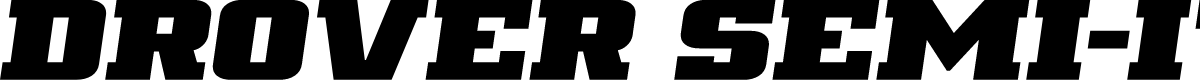 Drover Semi-Italic