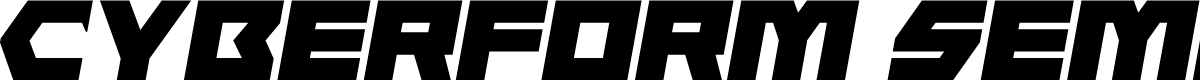 Cyberform Semi-Italic