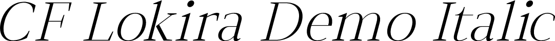 CF Lokira Demo Italic