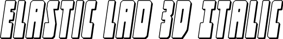 Elastic Lad 3D Italic