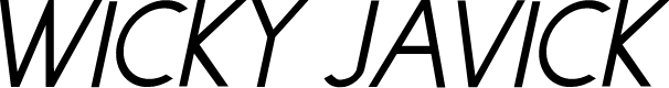 WICKY JAVICK Italic