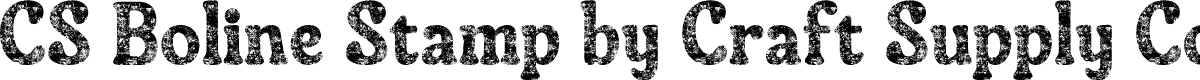 CSBolineStamp-Regular Demo