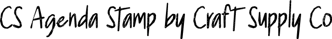 CS Agenda Stamp Regular Demo