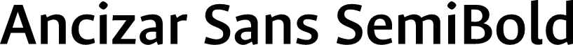 Ancizar Sans SemiBold