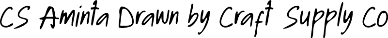 CSAmintaDrawn-Regular Demo